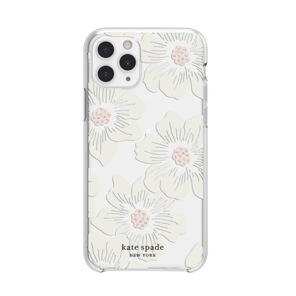 kate spade Protective Hard Shell Case for iPhone 11 Pro Cream Floral Clear $45